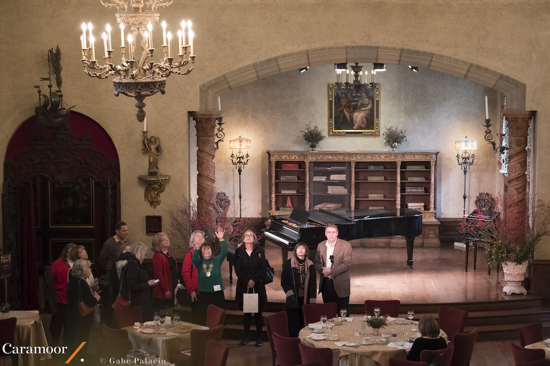 A guided tour of the mansion prior to tea.