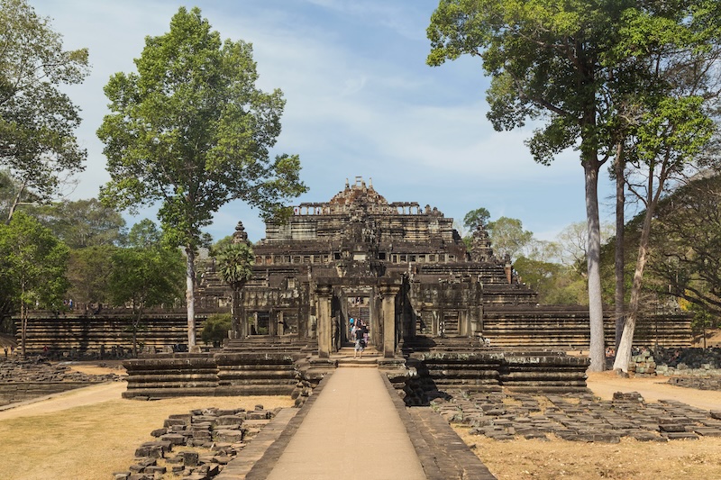 Baphuon Temple is a towering "temple-mountain" was dedicated to the Hindu god Shiva and was once one of the largest and most impressive temples in the Angkor complex.