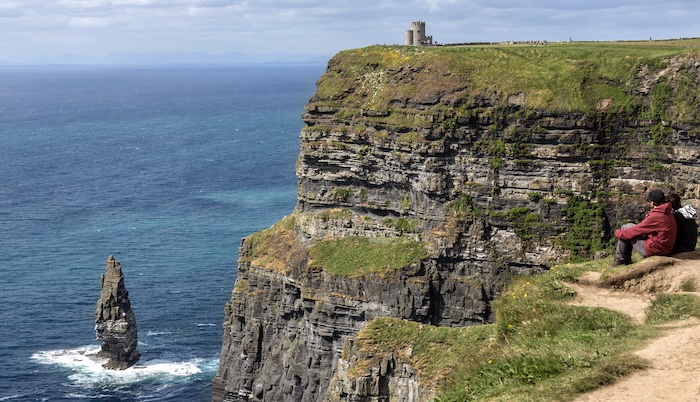 Visitors can enjoy the Cliffs of Moher by walking the safe, paved pathways, taking a guided tour, or even exploring the cliffs by boat.