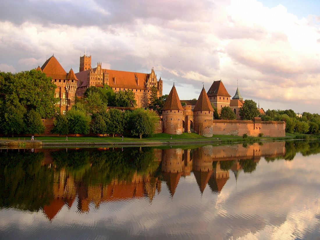 Malbork Castle is largest brick castle in the world.